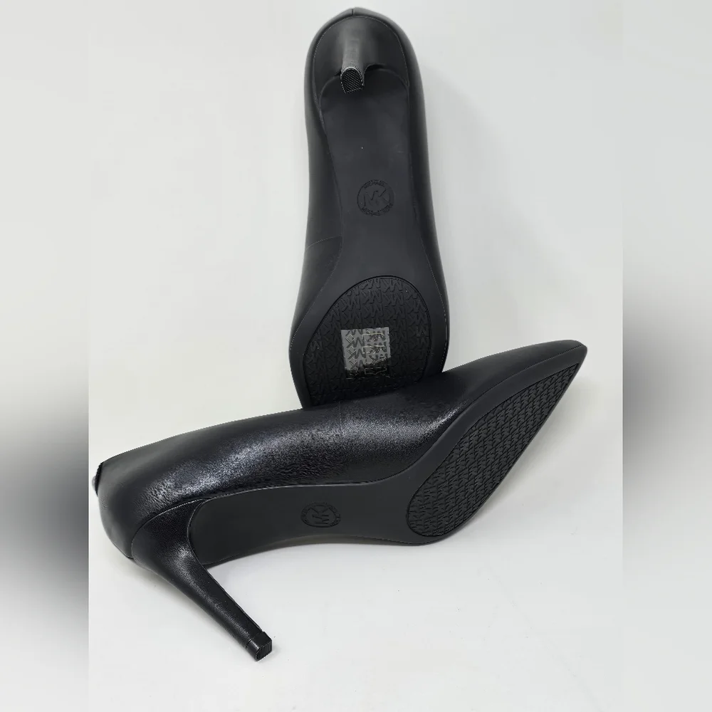 MICHAEL KORS DOROTHY FLEX PUMP BLACK LEATHER (9.5M) - Picture 6 of 8